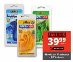 Checkers Shield Air Freshener offer