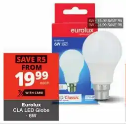 Checkers Eurolux CLA LED Globe offer
