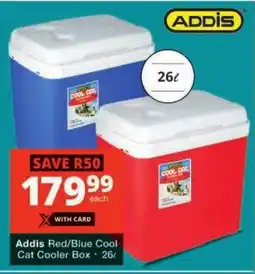 Checkers Addis Red/Blue Cool Cat Cooler Box offer