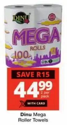 Checkers Dinu Mega Roller Towels offer