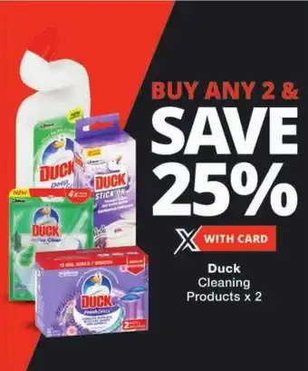 Checkers Duck Cleaning Products offer