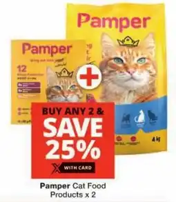 Checkers Pamper Cat Food Products offer