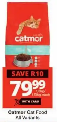 Checkers Catmor Cat Food All Variants offer