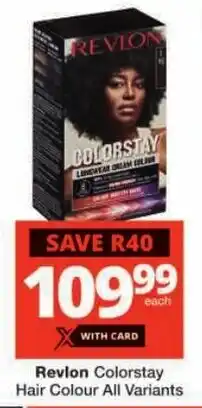Checkers Revlon Colorstay Hair Colour All Variants offer