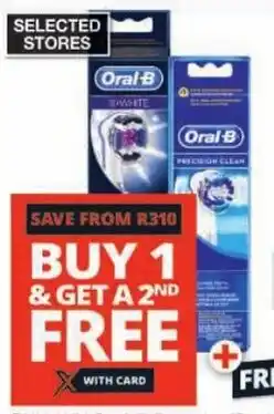 Checkers Oral-B Precision/Pro White Power Brush Head Refill offer