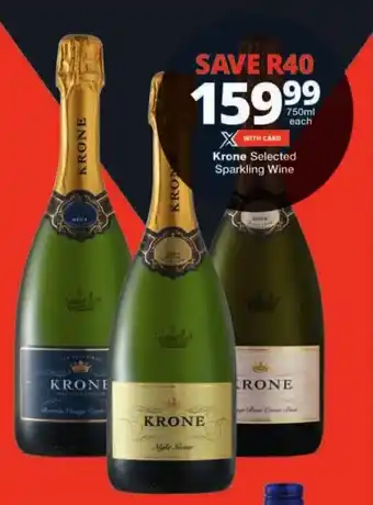 Checkers Krone Selected Sparkling Wine offer