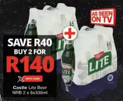 Checkers Castle Lite Beer NRB offer