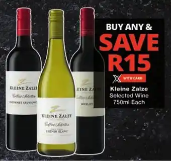 Checkers Kleine Zalze Selected Wine offer