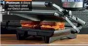 Checkers Hyper Platinum 4 Slice Stainless Steel Sandwich Press-Each offer