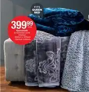 Checkers Hyper Essentials Embossed Mink Blanket-200cm x 220cm Each offer