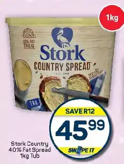 Pick n Pay Hypermarket Stork Country 40% Fat Spread Tub offer