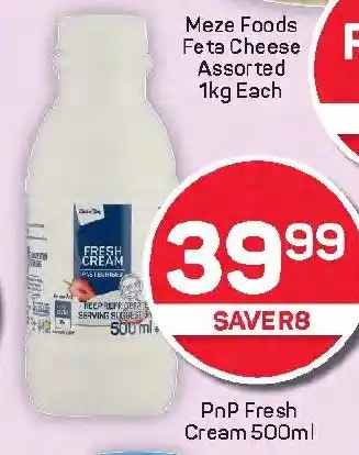 Pick n Pay Hypermarket PnP Fresh Cream offer