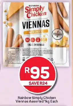 Pick n Pay Hypermarket Rainbow Simply Chicken Viennas Assorted offer