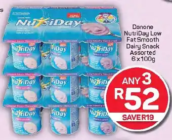 Pick n Pay Hypermarket Danone NutriDay Low Fat Smooth Dairy Snack Assorted offer