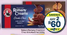 Pick n Pay Hypermarket Bakers Romany Creams or Choc-kits Assorted offer