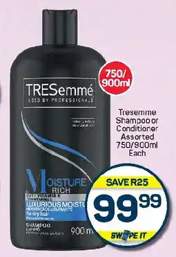 Pick n Pay Hypermarket Tresemme Shampoo or Conditioner Assorted offer