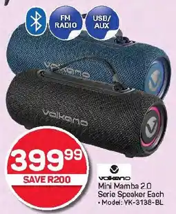 Pick n Pay Hypermarket Volkano Mini Mamba 2.0 Series Speaker offer