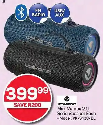 Pick n Pay Hypermarket Volkano Mini Mamba 2.0 Series Speaker offer