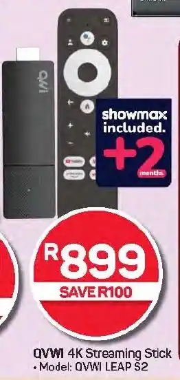 Pick n Pay Hypermarket QVWI 4K Streaming Stick offer