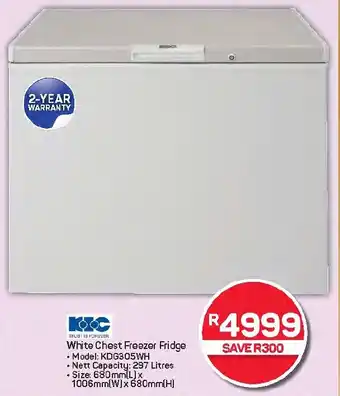 Pick n Pay Hypermarket KIC White Chest Freezer Fridge offer