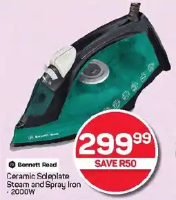 Pick n Pay Hypermarket Bennett Read Ceramic Soleplate Steam and Spray Iron offer
