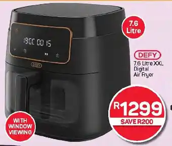 Pick n Pay Hypermarket DEFY XXL Digital Air Fryer offer