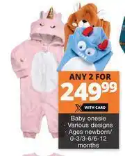 Checkers Hyper Baby Onesie-For Any 2 offer
