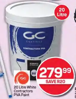 Pick n Pay Hypermarket White Contractors PVA Paint offer