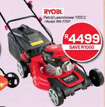 Pick n Pay Hypermarket RYOBI Petrol Lawnmower 170CC offer