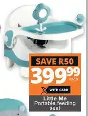 Checkers Hyper Little Me Portable Feeding Seat-Each offer