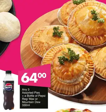 Save Hyper Assorted Pies + a Bottle of Pepsi Reg/ Max or Mountain Dew offer