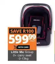 Checkers Hyper Little Me Group 0+ Carry Seat 0-13kg offer