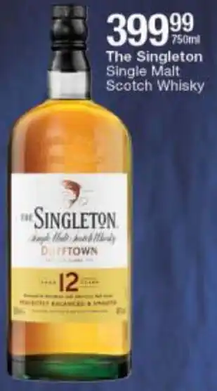 Checkers Liquor Shop The Singleton Single Malt Scotch Whisky 750ml offer