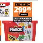 Checkers Hyper Max Build More Bricks (759 Piece)-Per Set offer