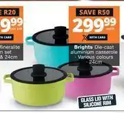 Checkers Hyper Brights Die-Cast Aluminium Casserole (24cm)-Each offer