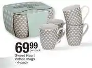 Checkers Hyper Sweet Heart Coffee Mugs-4's Per Pack offer