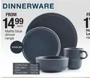 Checkers Hyper Dinnerware Matte Blue Dinner Range (Singles)-Each offer