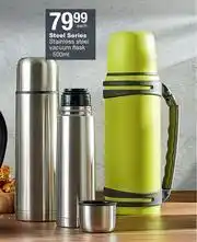 Checkers Hyper Steel Series 500ml Stainless Steel Vacuum Flask-Each offer