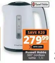 Checkers Hyper Russell Hobbs 1.7Ltr 360° Cordless Kettle offer