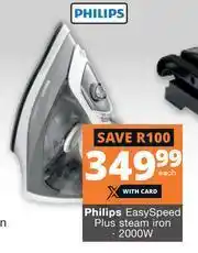 Checkers Hyper Philips 2000W Easy Speed Plus Steam Iron offer