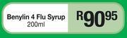 Dis-Chem Benylin 4 Flu Syrup-200ml offer