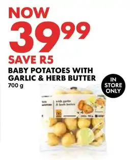 Woolworths Baby potatoes with garlic & herb butter offer