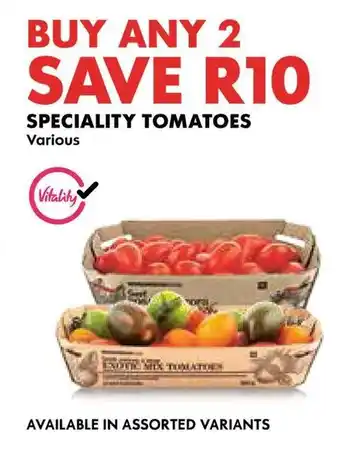 Woolworths Speciality tomatoes offer