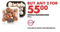 Woolworths Whole mushrooms offer