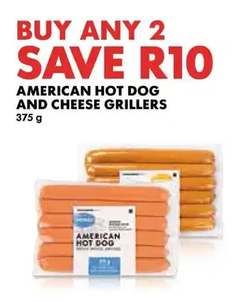 Woolworths American hot dog and cheese grillers offer