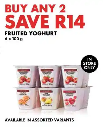 Woolworths Fruited yoghurt offer