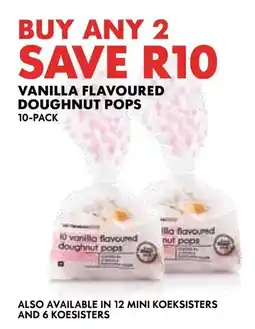 Woolworths Vanilla flavoured doughnut pops offer