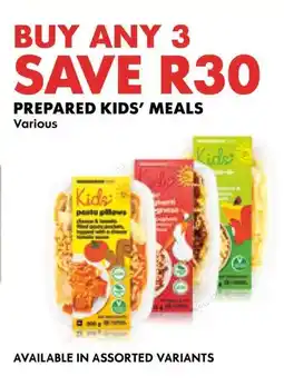 Woolworths Prepared kids' meals offer