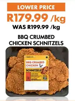 Woolworths Bbq crumbed chicken schnitzels offer