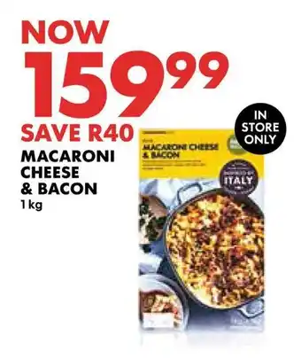 Woolworths Macaroni cheese & bacon offer